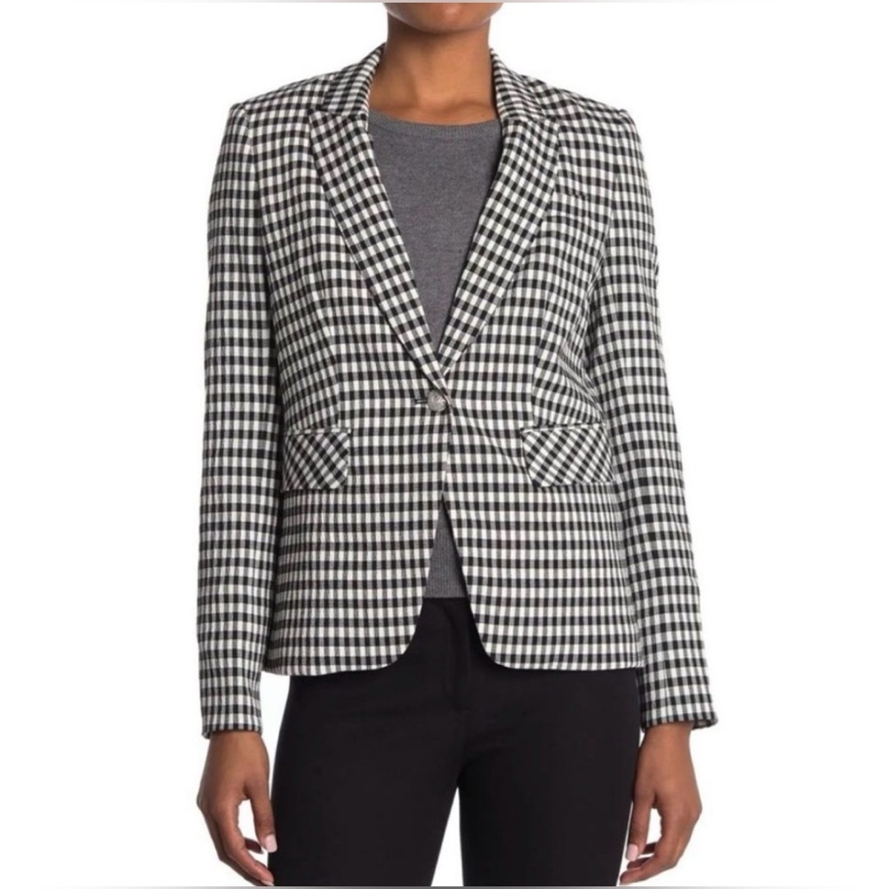 ✨Veronica Beard Checkered Cutaway Dickey Legacy Blazer Gingham 6